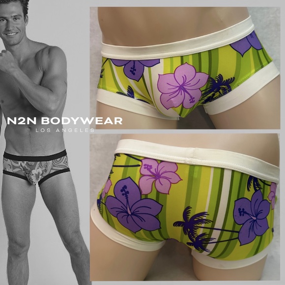 N2N Bodywear Square Cut Pouch Swim Briefs Small RARE sold out style Gently worn - Picture 1 of 5